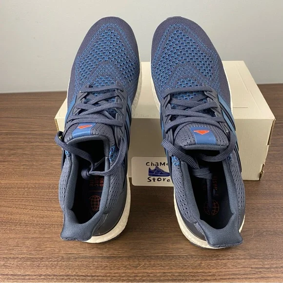 Adidas Ultraboost 1.0 Ultra Boost Shadow Navy Blue White HQ4203 Mens Size - Picture 6 of 10
